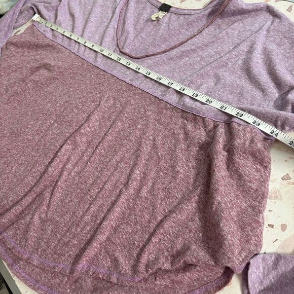 Free people we the free cloud nine color block flowy long sleeve top purple XS - Picture 6 of 10